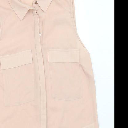 Primark Womens Pink   Basic Button-Up Size 10