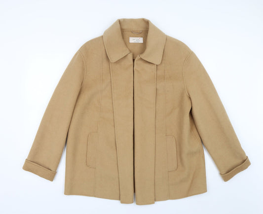 Womens UK Size 14 M&S Brown Overcoat