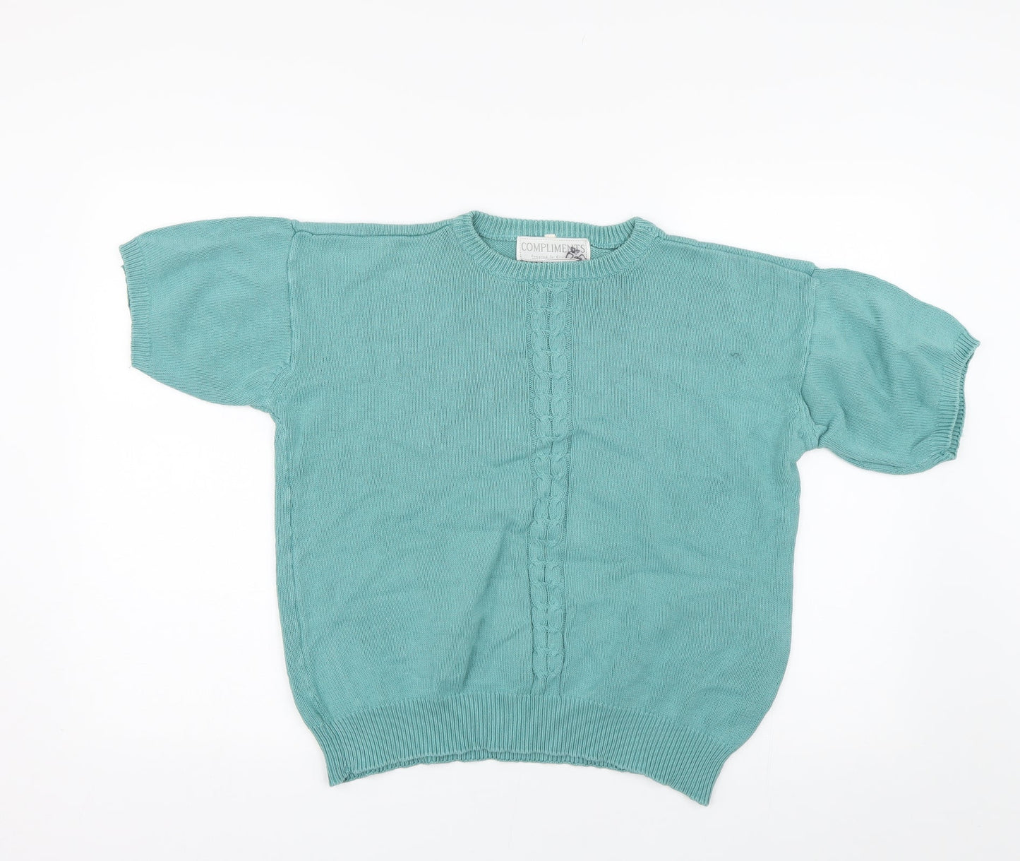 Womens UK Size M Compliments Green Pullover Jumper