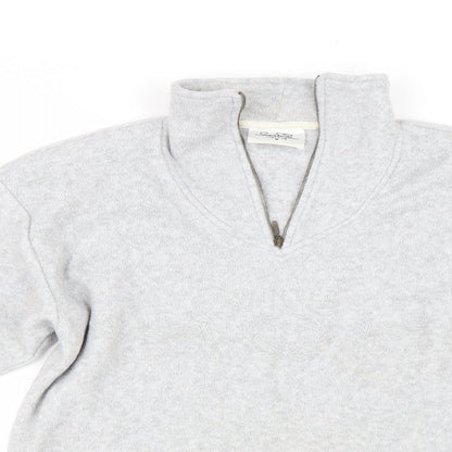Giani Seroti Womens Grey  Fleece Henley Jumper Size S