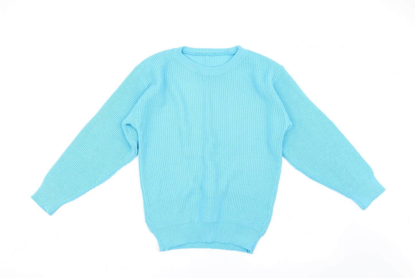 Womens UK Size S Preworn Blue Pullover Jumper