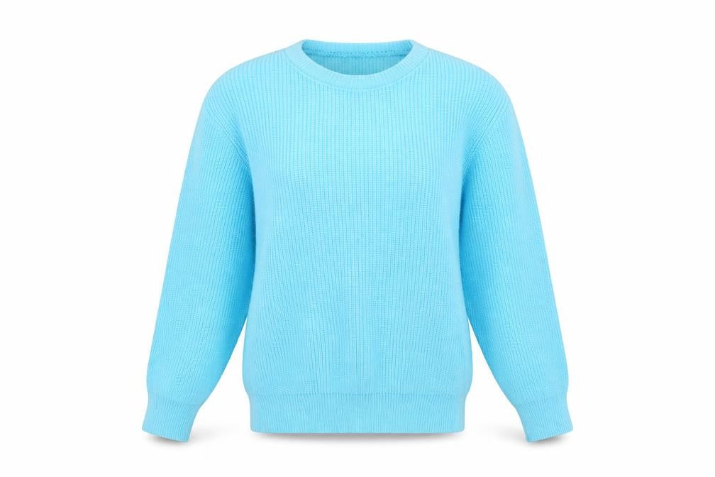 Womens UK Size S Preworn Blue Pullover Jumper