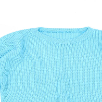 Womens UK Size S Preworn Blue Pullover Jumper