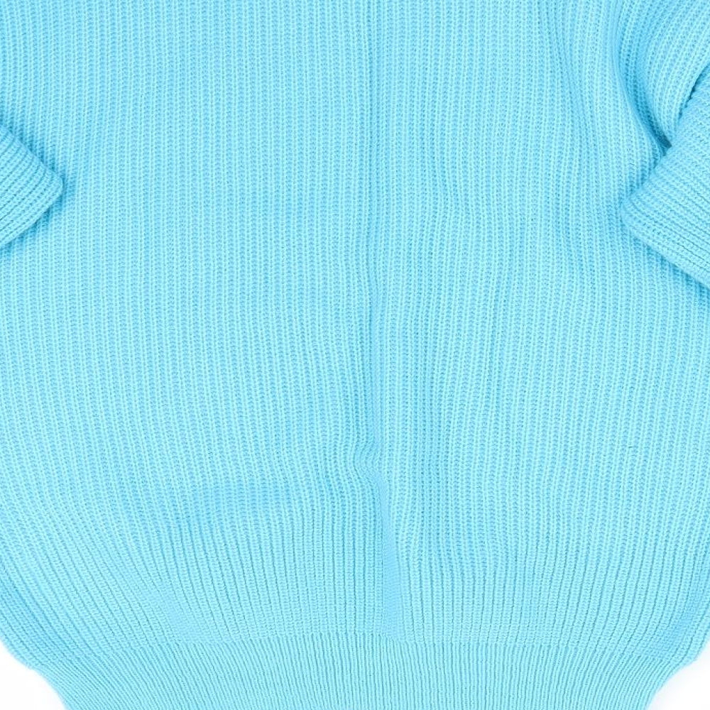 Womens UK Size S Preworn Blue Pullover Jumper