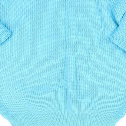 Womens UK Size S Preworn Blue Pullover Jumper