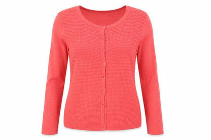 Womens UK Size 10 M&Co Pink Cardigan Jumper