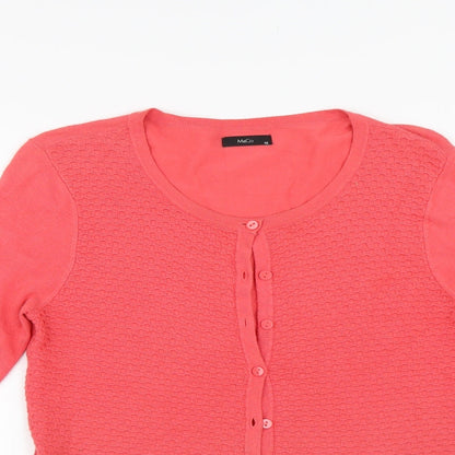 Womens UK Size 10 M&Co Pink Cardigan Jumper