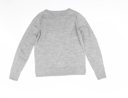 Womens UK Size S M&S Grey Pullover Jumper