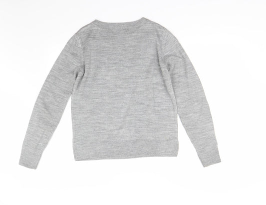Womens UK Size S M&S Grey Pullover Jumper