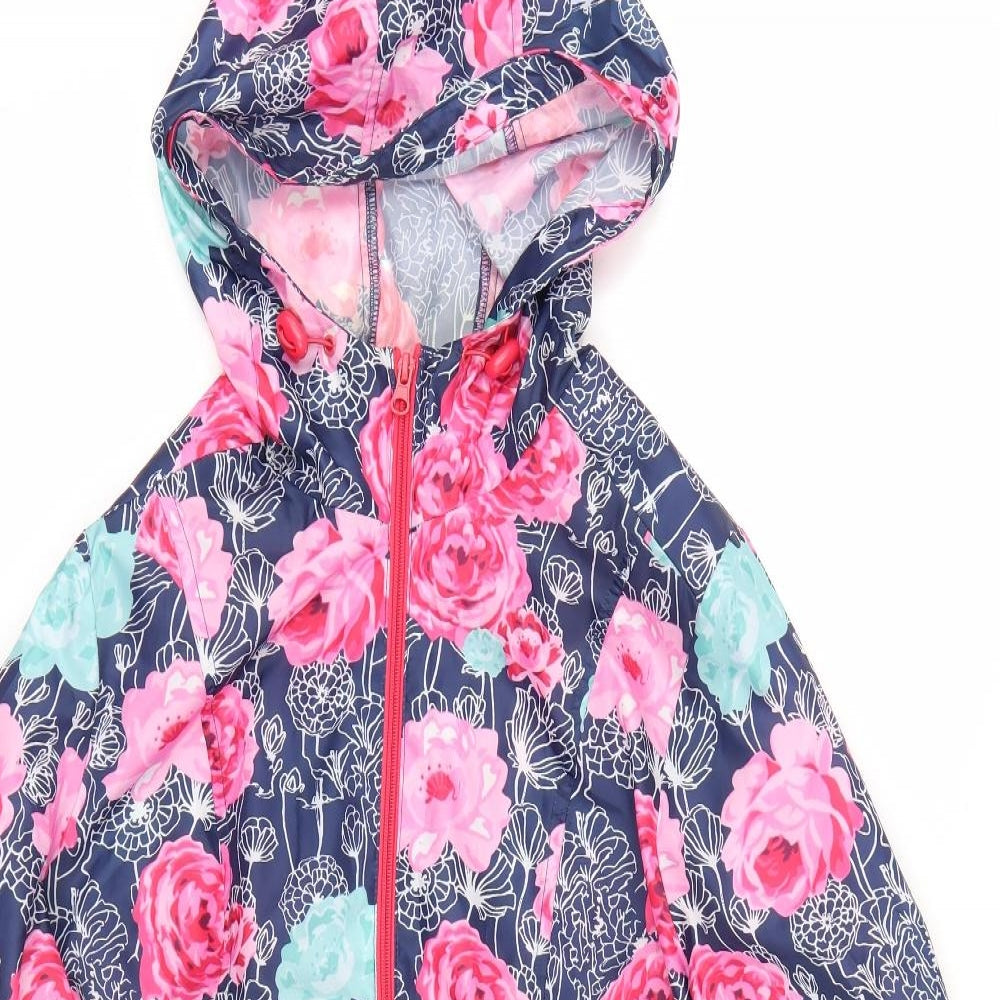 B. You Womens Multicoloured Floral  Anorak Jacket Size 12