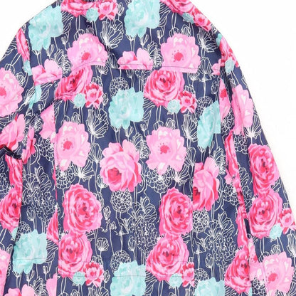 B. You Womens Multicoloured Floral  Anorak Jacket Size 12