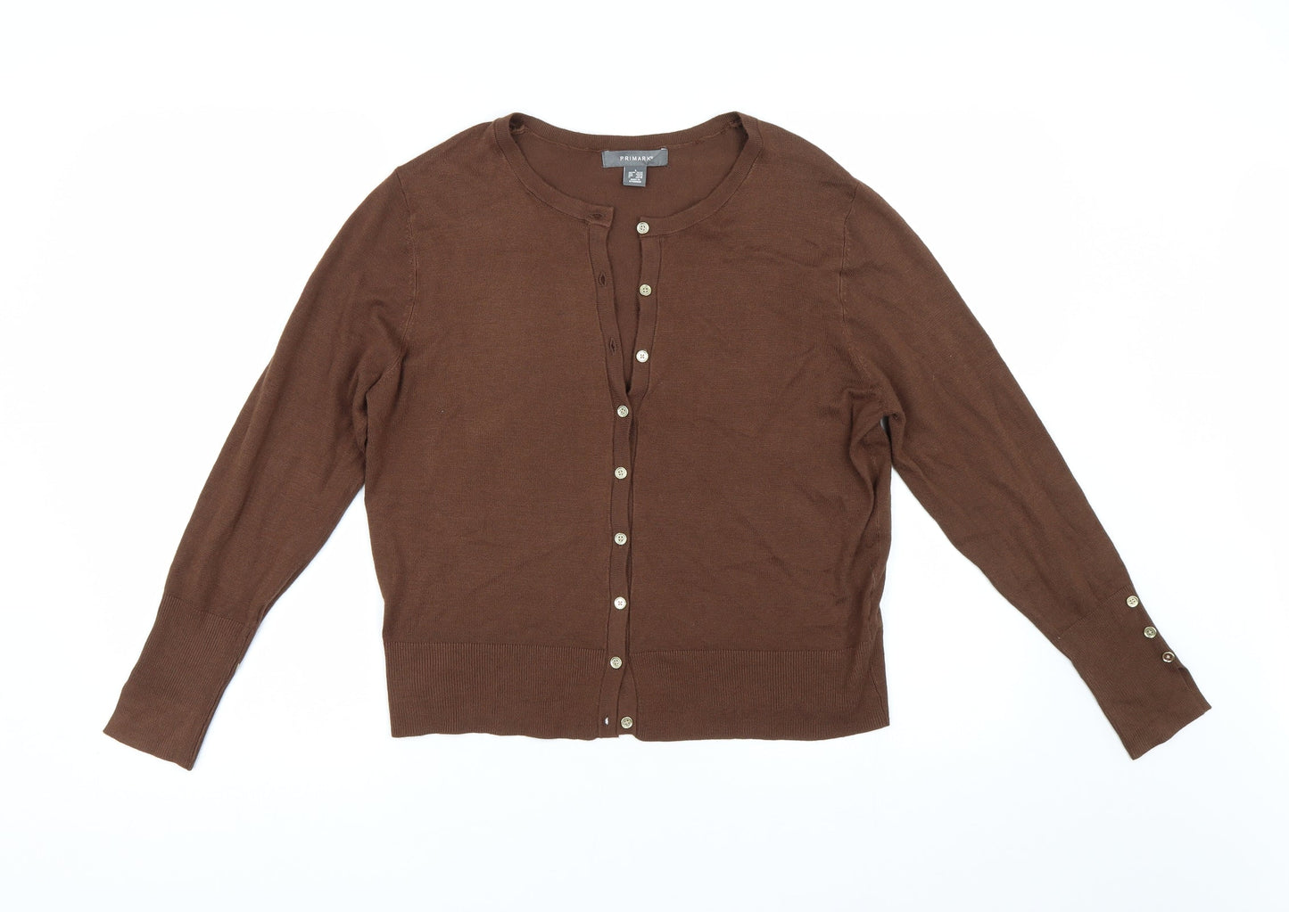 Primark Womens Brown  Knit Pullover Jumper Size 14