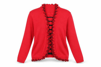 Womens UK Size L Just Elegance Red Pullover Jumper