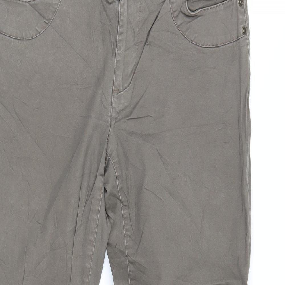 Biaggini Womens Brown  Denim Straight Jeans Size 12 L28 in