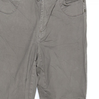 Biaggini Womens Brown  Denim Straight Jeans Size 12 L28 in