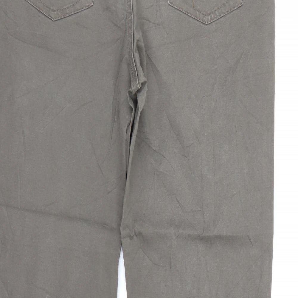 Biaggini Womens Brown  Denim Straight Jeans Size 12 L28 in
