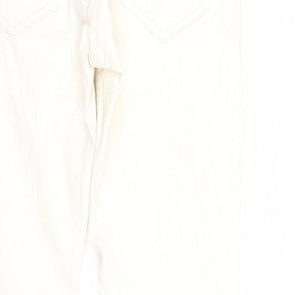 Womens UK Size 12 H&M Regular Fit Skinny Ivory Jeans