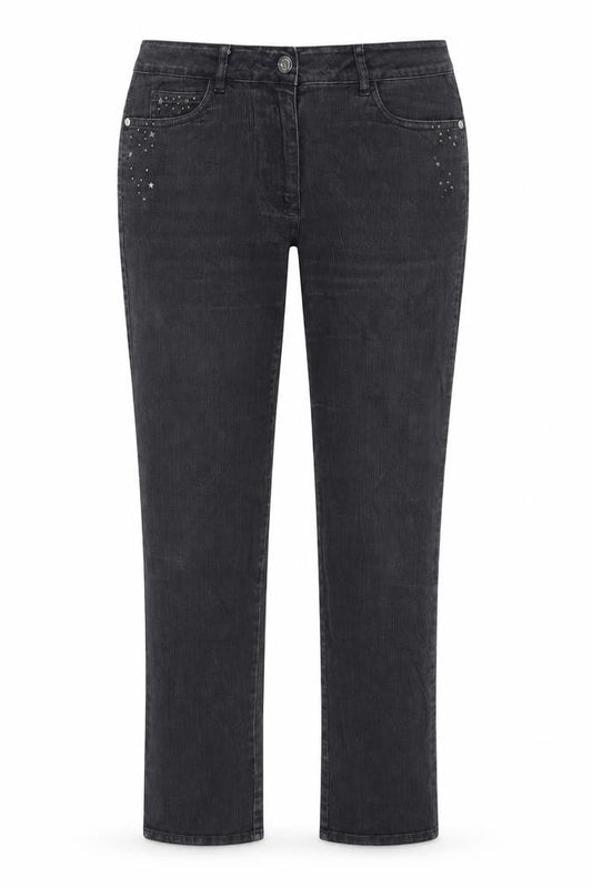 Womens UK Size 10 Bexleys Regular Fit Straight Black Jeans