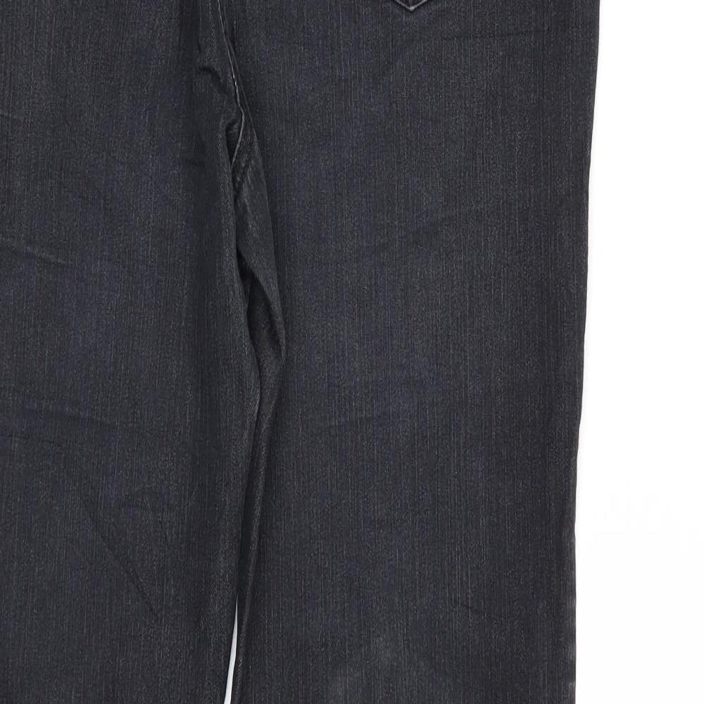 Bexleys Womens Black  Denim Straight Jeans Size 10 L31 in