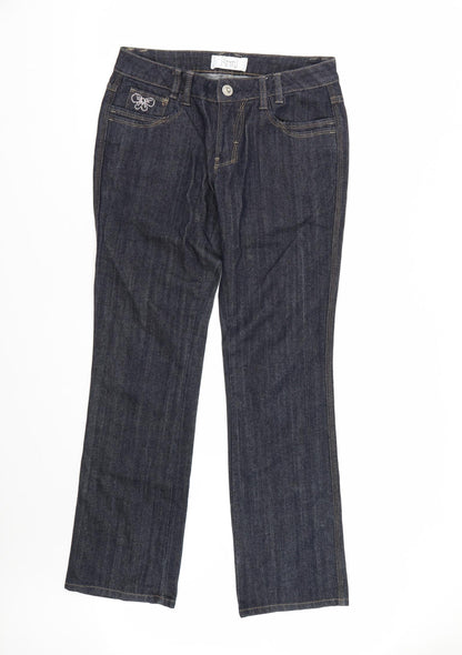 Kirsty Womens Blue  Denim Straight Jeans Size 10 L30 in
