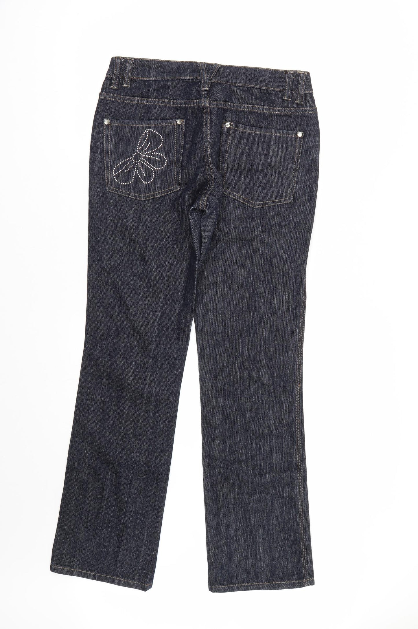 Kirsty Womens Blue  Denim Straight Jeans Size 10 L30 in