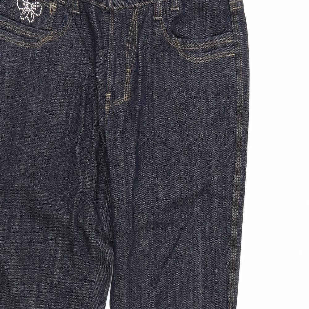 Kirsty Womens Blue  Denim Straight Jeans Size 10 L30 in