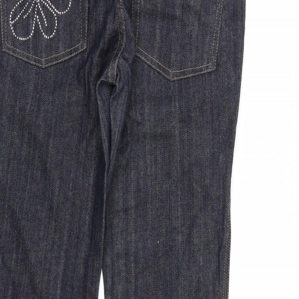 Kirsty Womens Blue  Denim Straight Jeans Size 10 L30 in