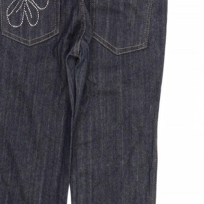 Kirsty Womens Blue  Denim Straight Jeans Size 10 L30 in