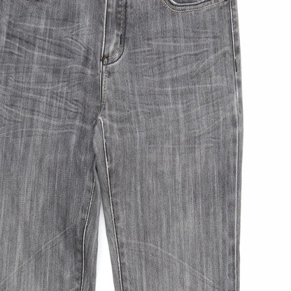 Vavell Womens Grey  Denim Skinny Jeans Size 8 L32 in