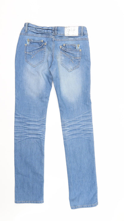 Dolce & Rose Womens Blue  Denim Skinny Jeans Size 10 L31 in