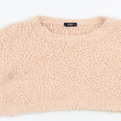 F&F  Womens Pink   Pullover Jumper Size 8