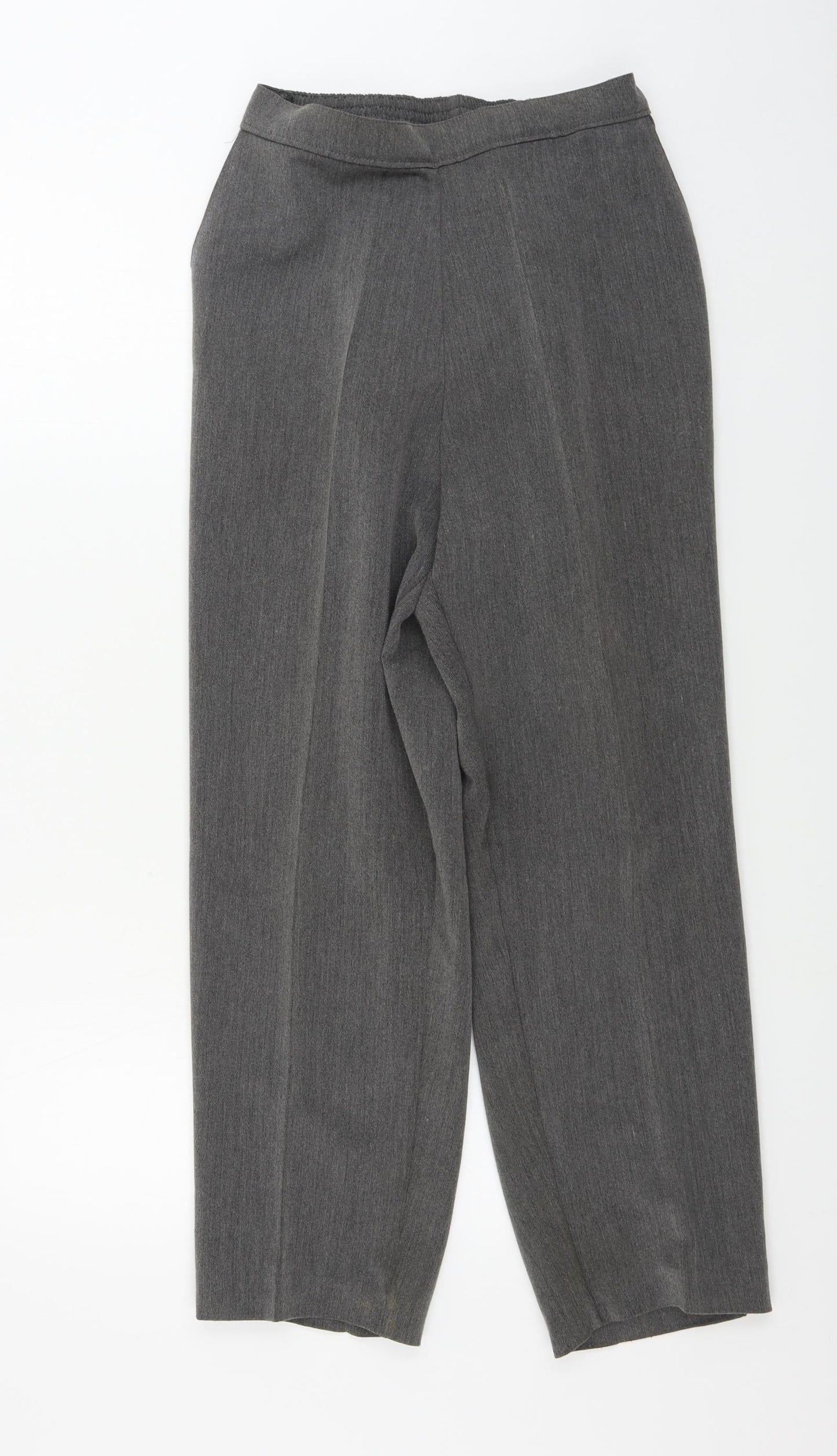 Womens UK Size 14 Preworn Regular Fit  Grey Trousers