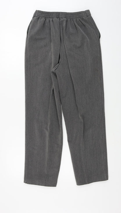 Womens UK Size 14 Preworn Regular Fit  Grey Trousers