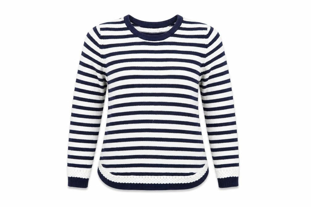 Womens UK Size L Signature White Pullover Jumper