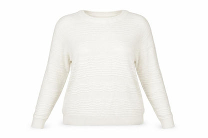 Womens UK Size L ISLE Ivory Pullover Jumper