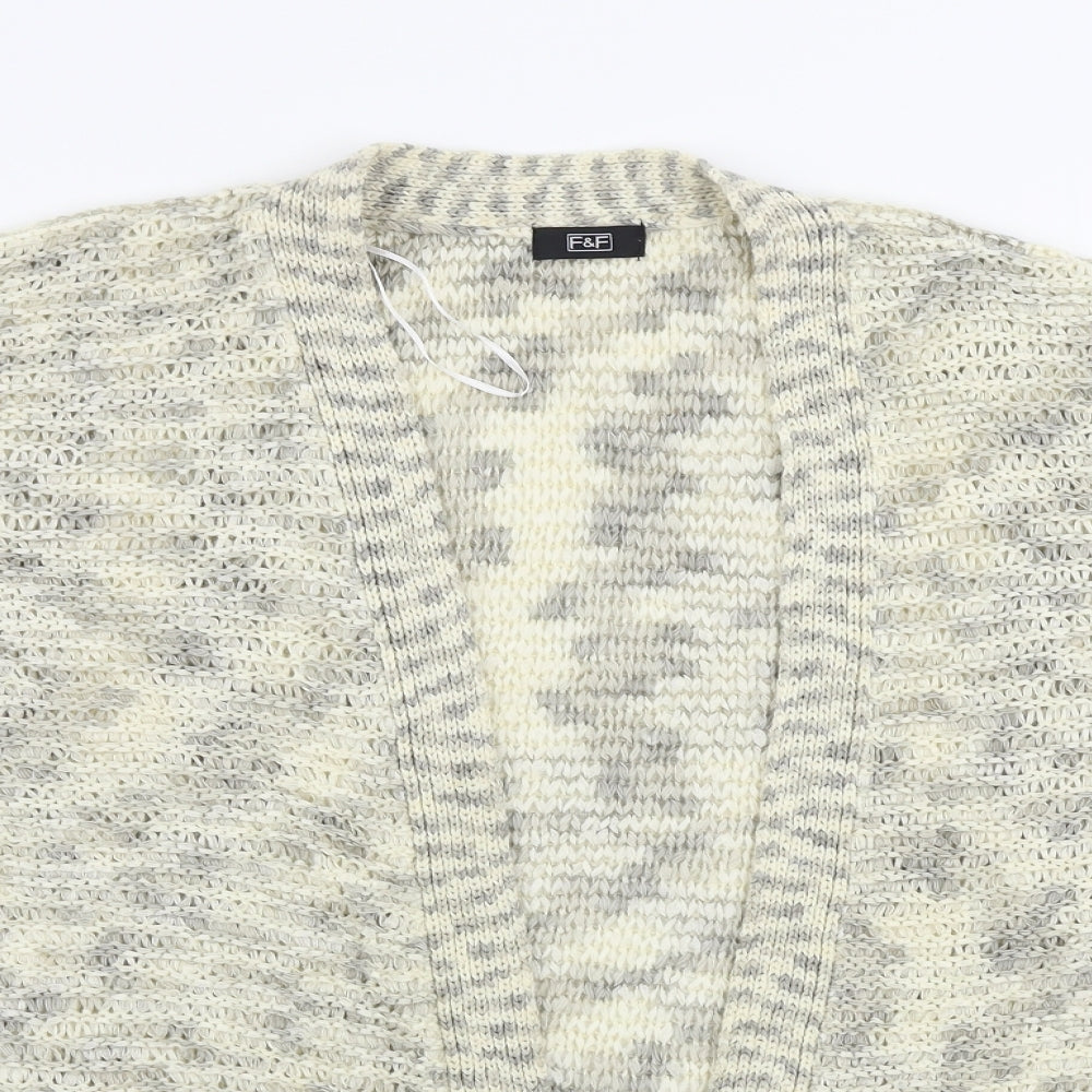 F&F Womens Beige   Cardigan Jumper Size 14
