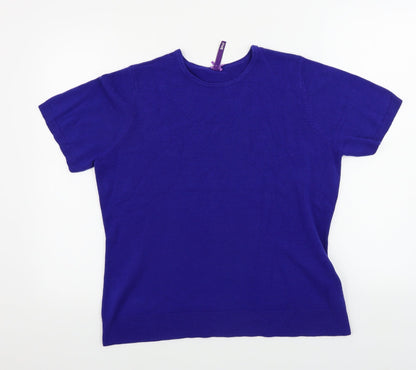Womens UK Size 14 BHS Blue Pullover Jumper