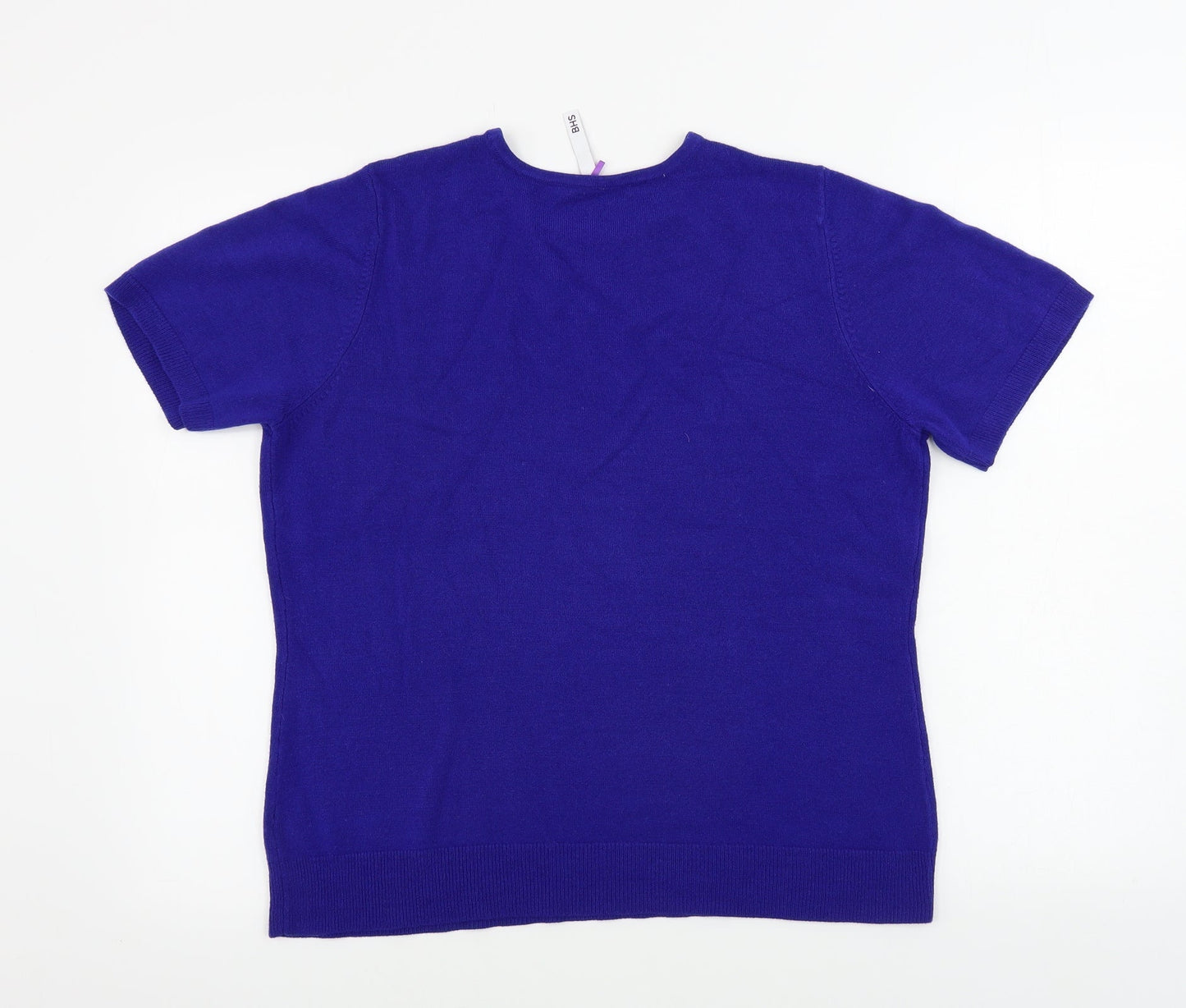 Womens UK Size 14 BHS Blue Pullover Jumper