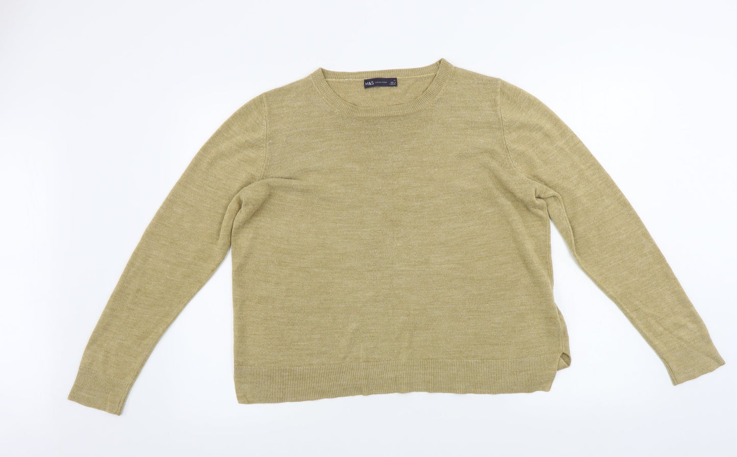 Womens UK Size 16 Marks and Spencer Brown Pullover Jumper