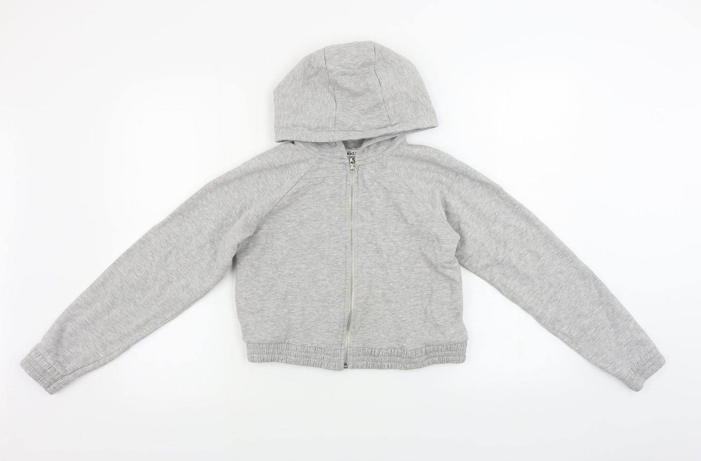 M&Co Girls Grey   Full Zip Hoodie Size 11-12 Years