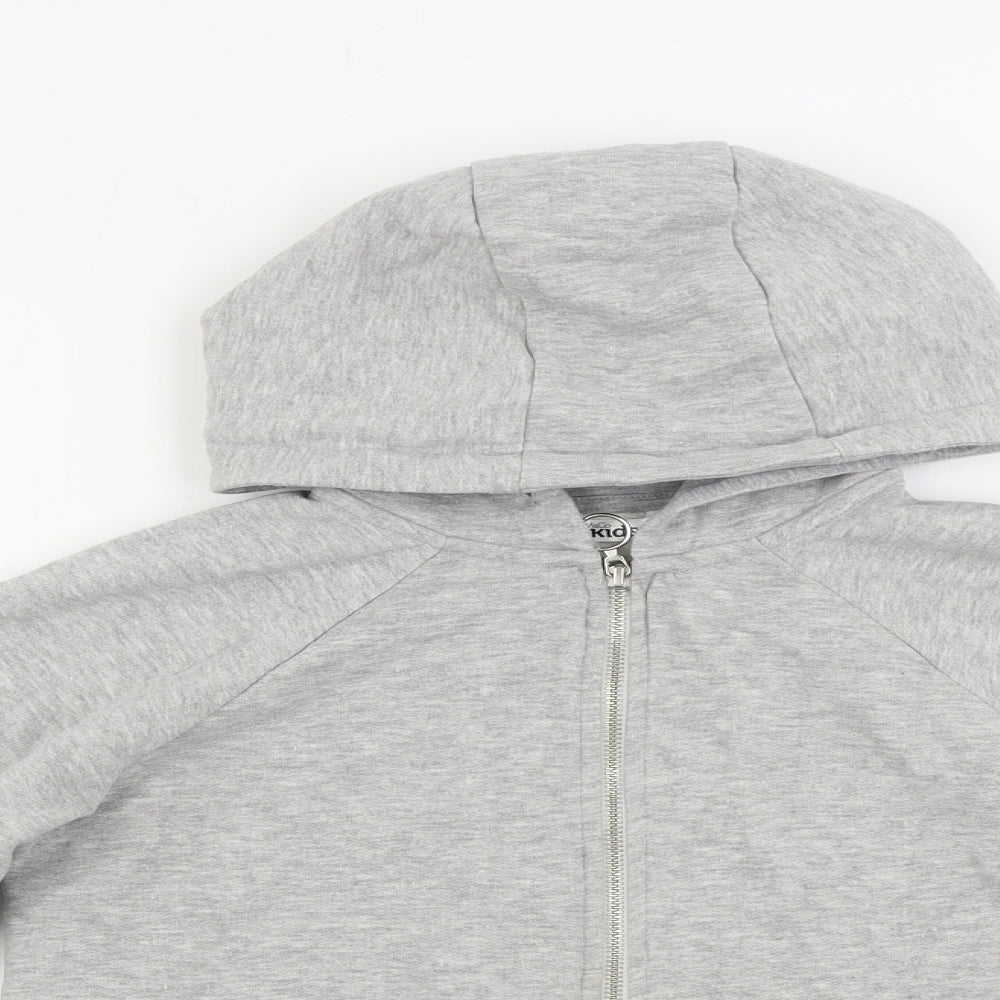 M&Co Girls Grey   Full Zip Hoodie Size 11-12 Years