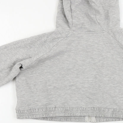 M&Co Girls Grey   Full Zip Hoodie Size 11-12 Years