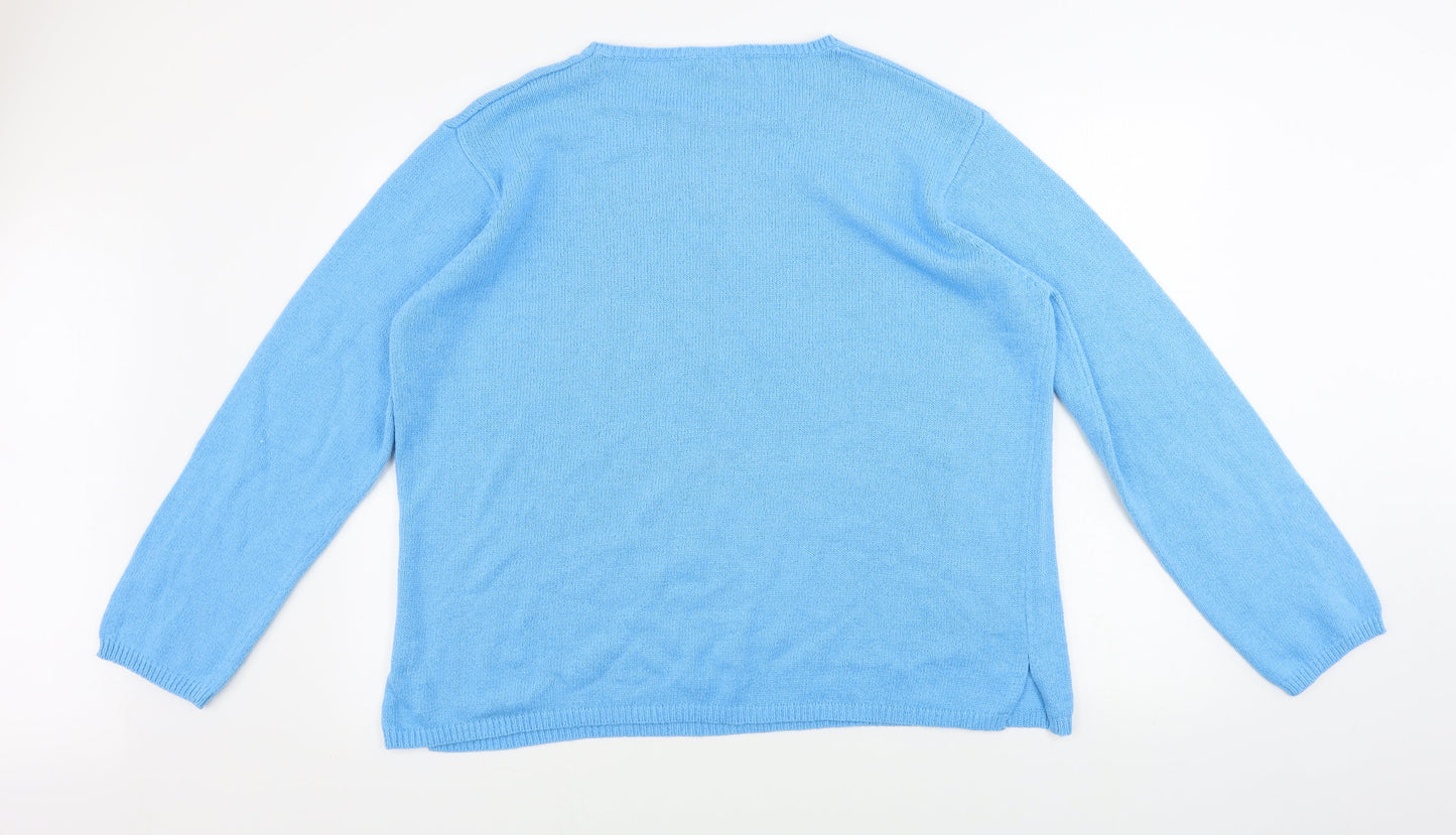 JOIE DE VIURE  Mens Blue   Pullover Jumper Size XL