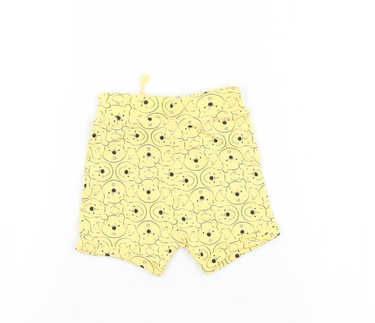 George Baby Yellow   Cropped Trousers Size 6-9 Months  - Disney, Winnie the Pooh