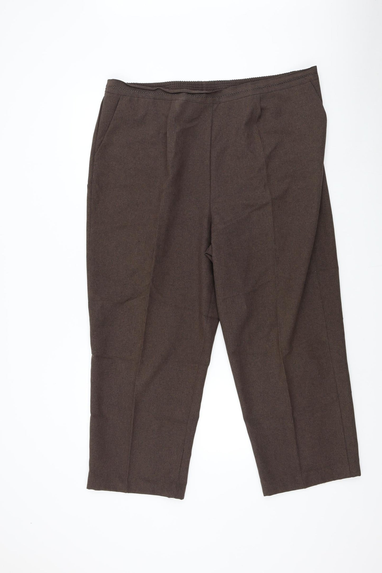 Womens UK Size 20 BM Regular Fit  Brown Trousers