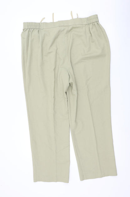 Womens UK Size 20 Preworn Regular Fit  Beige Trousers