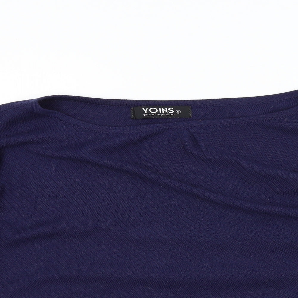 Womens UK Size M Yoins Blue Pullover Jumper