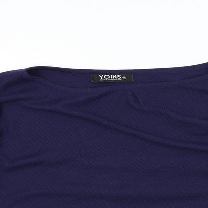 Womens UK Size M Yoins Blue Pullover Jumper