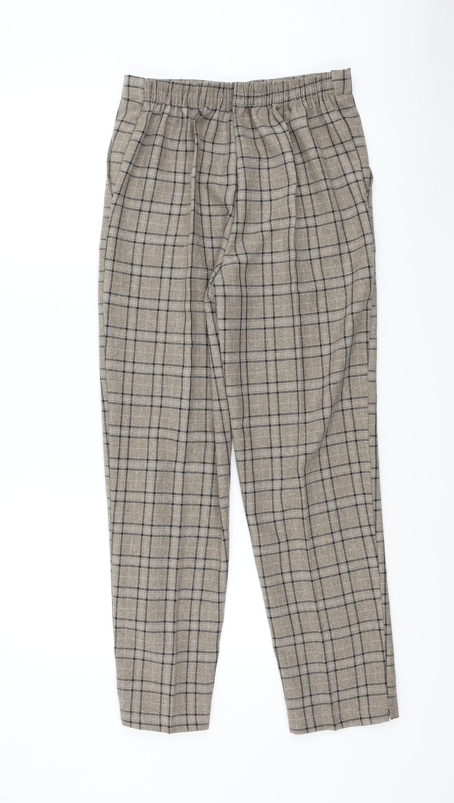 Womens UK Size 10 Preworn Regular Fit  Brown Trousers