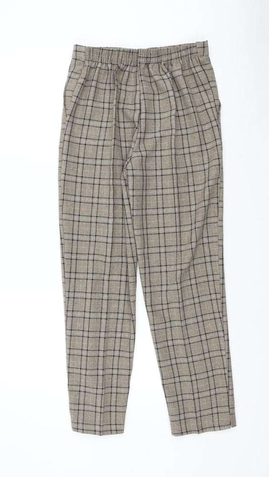 Womens UK Size 10 Preworn Regular Fit  Brown Trousers